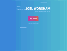 Tablet Screenshot of joelworsham.com